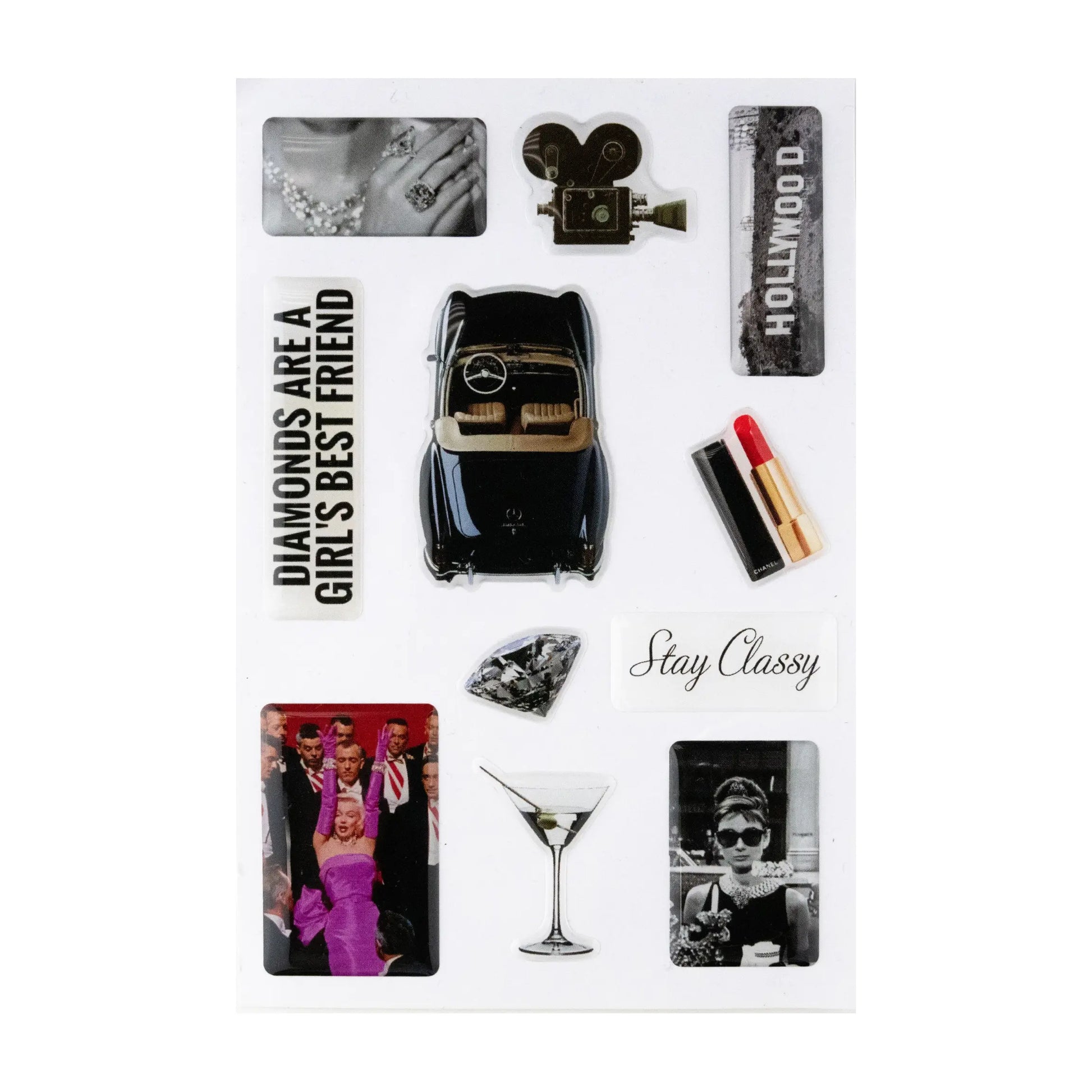 Old Hollywood Sticker Set The Dream Académie