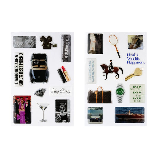 Old Money & Old Hollywood 3D Sticker Set Bundle The Dream Académie